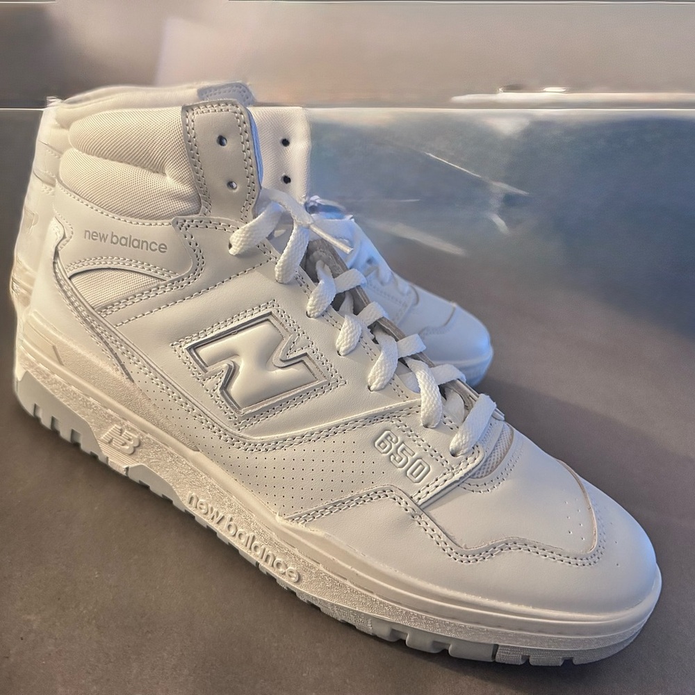New Balance White Athletic Shoes